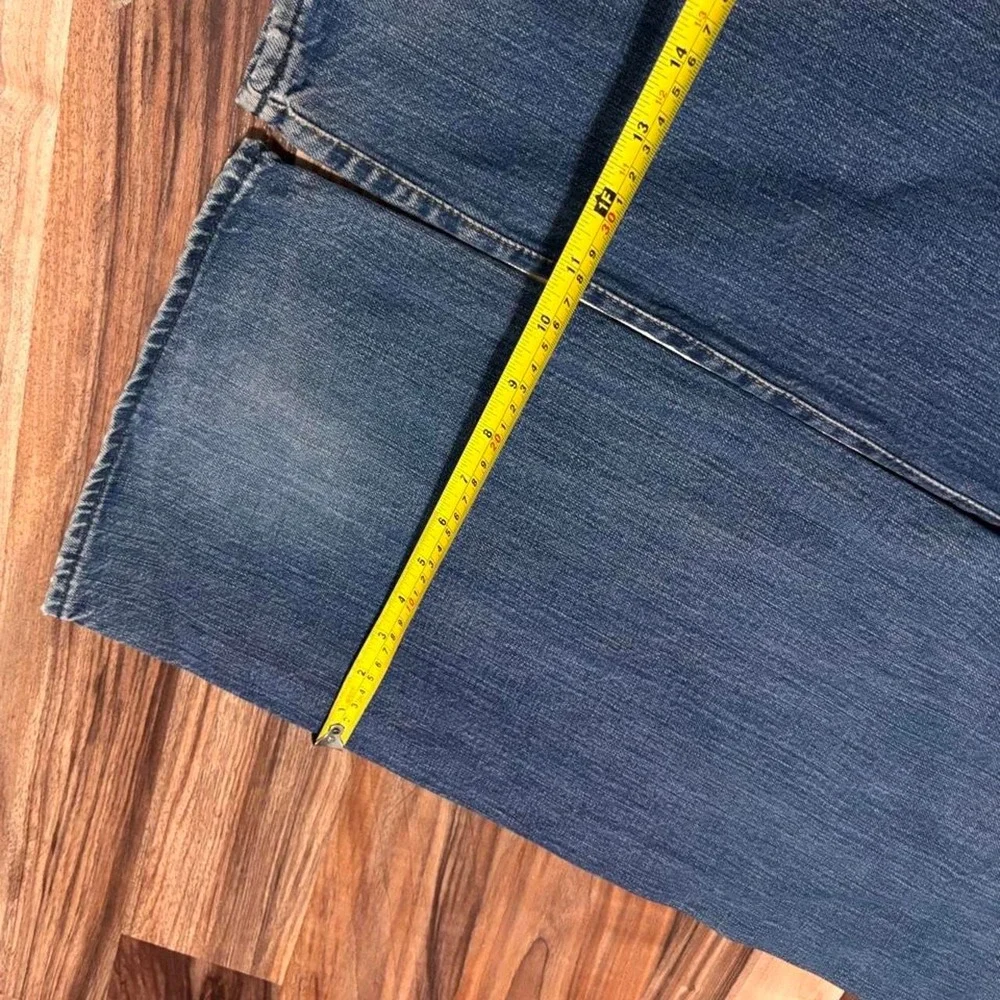 Vintage baggy Ralph Lauren blue denim jeans with bootcut like look Size 34x32